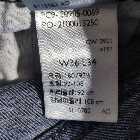 Signature by Levi Strauss jeans men's size W36/L29 denim blue colour Relaxed fit - Picture 7 of 15